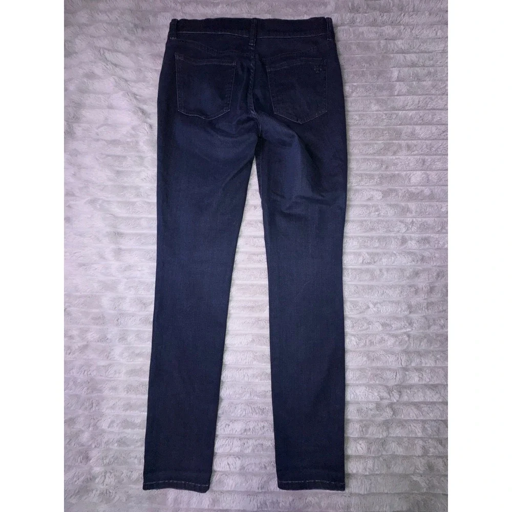 Tory Burch Women's 29 Legging Jeans Dark‎ Wash Indigo Skinny Stretch Denim
